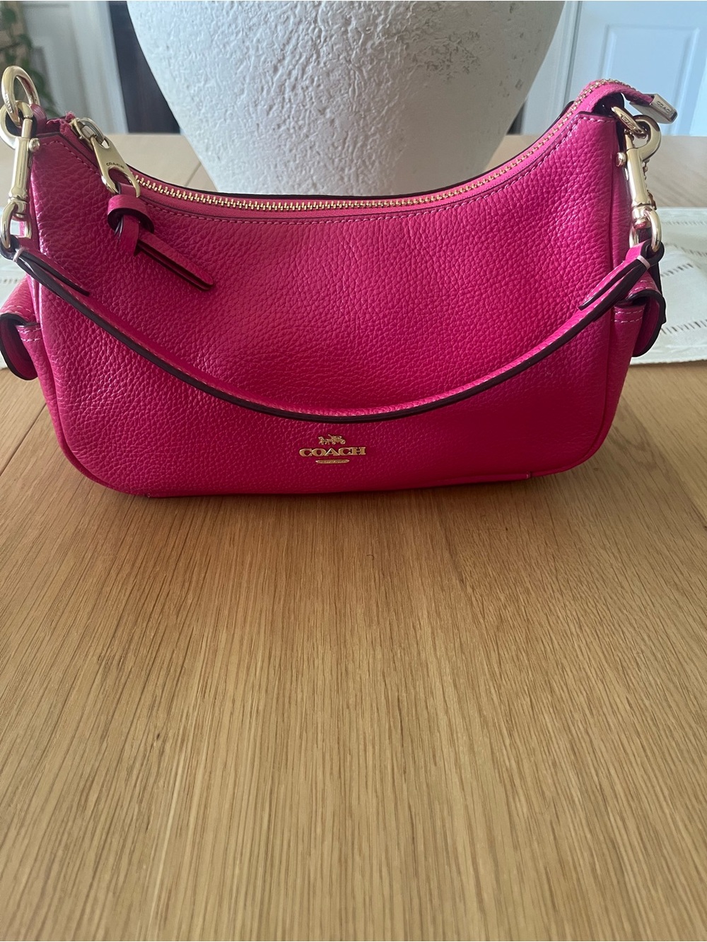 Coach Y2K style Pennie Bag in Bold Pink